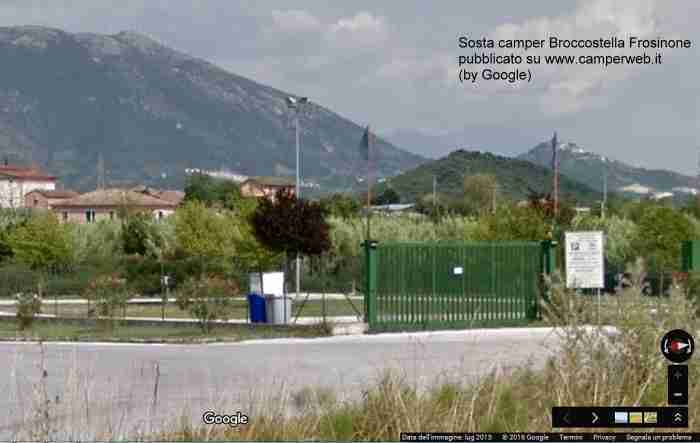 Broccostella (Frosinone) – Via Mandrone – Area Camper