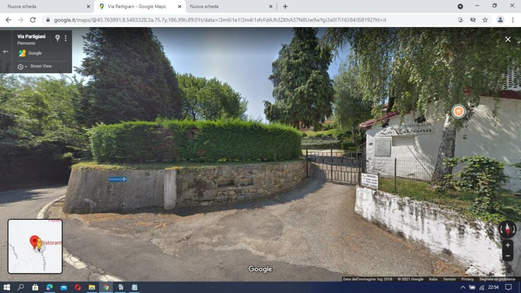 Arona (Novara) – Ristorante La Cascina – Parcheggio Camper