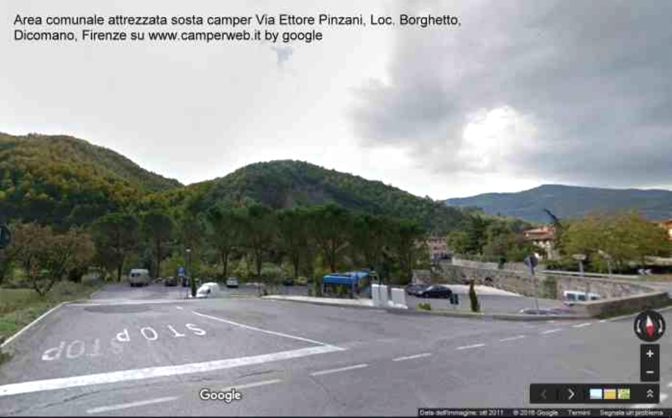 Dicomano (Firenze) – Via Ettore Pinzani – Area Camper