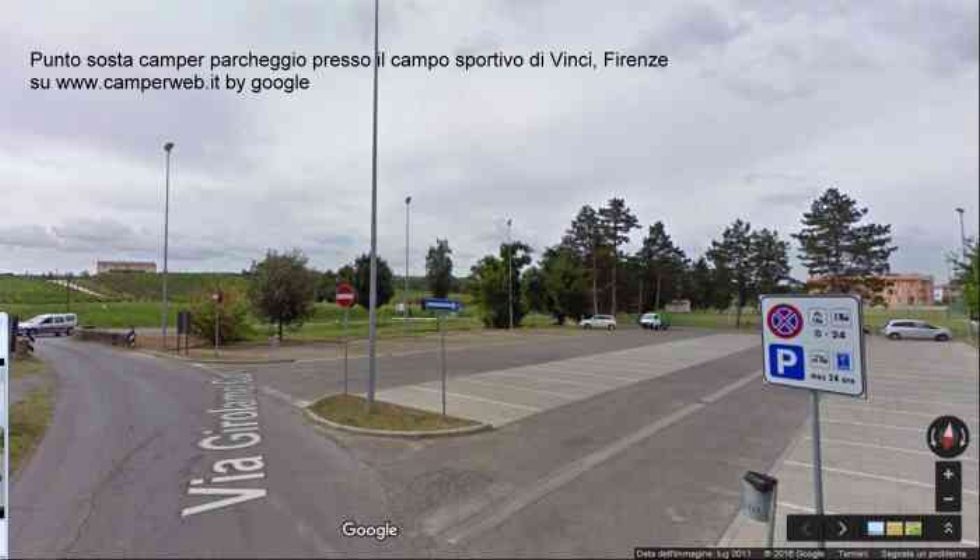 Vinci (Firenze) – Via Girolamo Calvi 74 – Area Camper